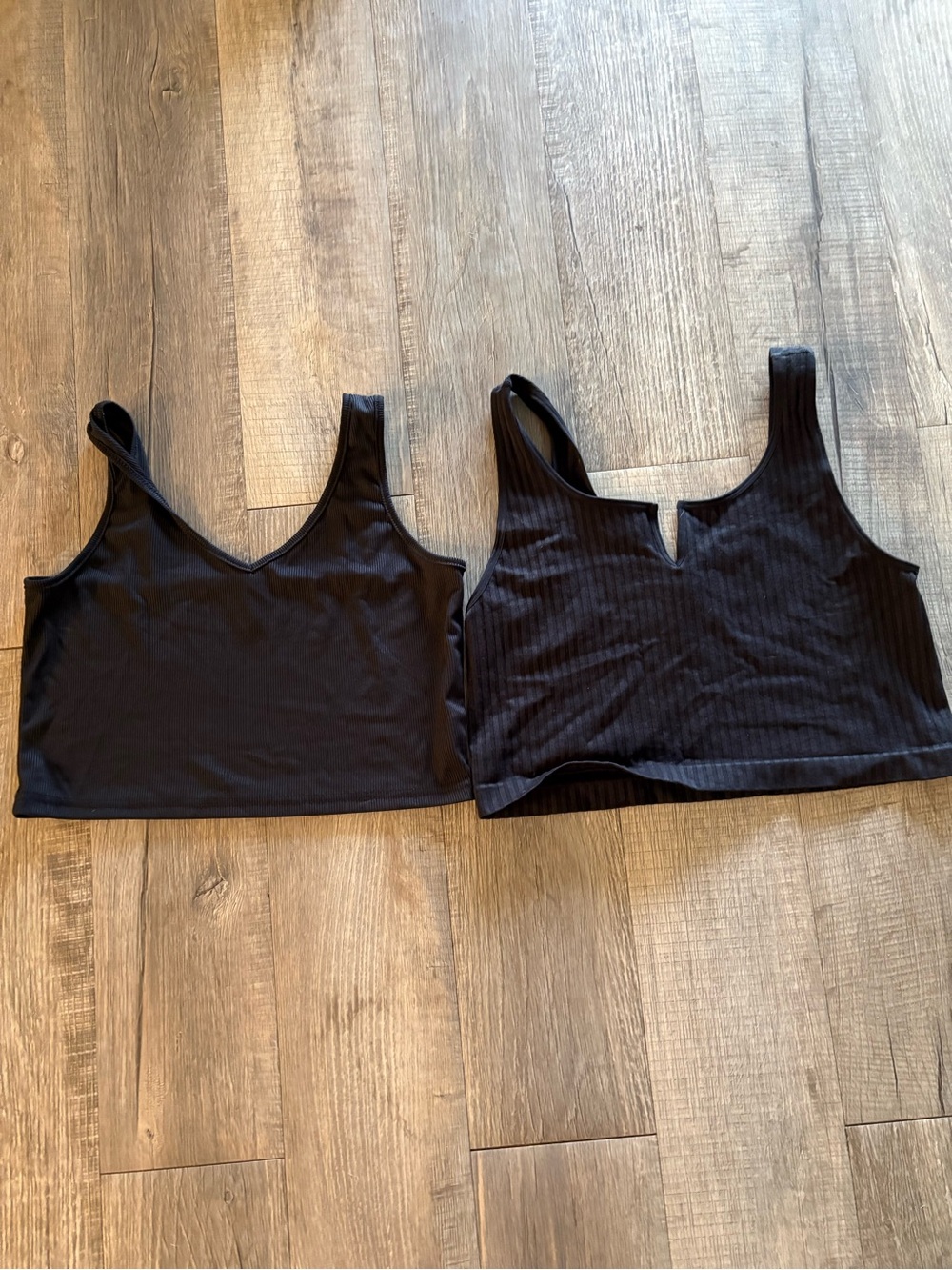 No Boundaries Black Cropped Tank Top Duo